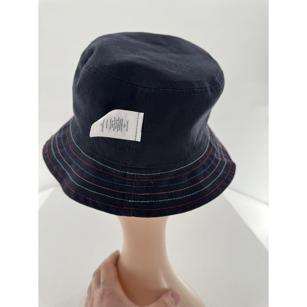 Vineyard Vines Girls Reversible Bucket Hat Deep Bay One Size Rainbow Stitching‌ - Picture 4 of 9